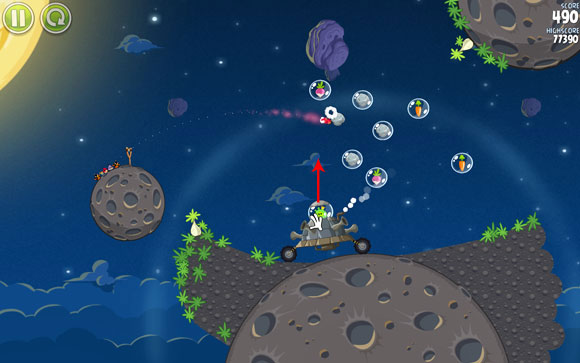 The boss fight isn't hard, but many things are a matter of luck - Level 1-30 - Pig Bang - Angry Birds Space - Game Guide and Walkthrough