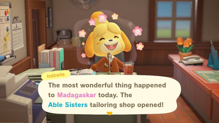 This is Isabelle. - ACNH: Isabelle - what does she do? where to find? - Characters staying on the island - Animal Crossing New Horizons Guide