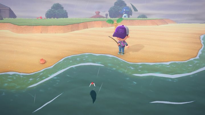 A correctly used bait. - ACNH: Fish - how to catch? - Items - Animal Crossing New Horizons Guide