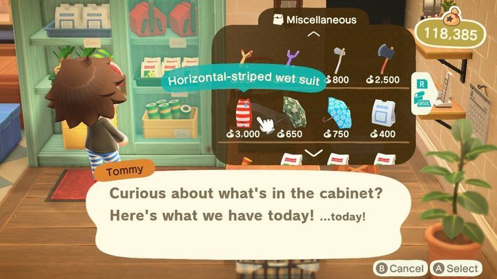 Heres a swimsuit - in the game its called wet suit. - ACNH: Swimming - how to do it? Guide - Gameplay mechanics - Animal Crossing New Horizons Guide