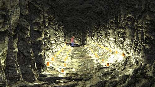 Return to the main corridor and on the crossroad turn right - Cave - Walkthrough - Anna Game Guide & Walkthrough