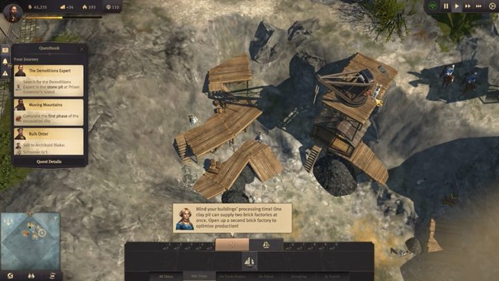 The next step is to keep clicking on the prisoners until you learn which one of them is the demolitions expert - Anno 1800: Chapter 2 - A Sign of Fire Walkthrough - Campaign - Anno 1800 Game Guide