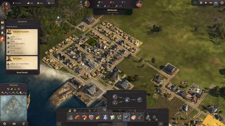 By destroying the rocks, you get access to iron depots - Anno 1800: Chapter 2 - A Sign of Fire Walkthrough - Campaign - Anno 1800 Game Guide