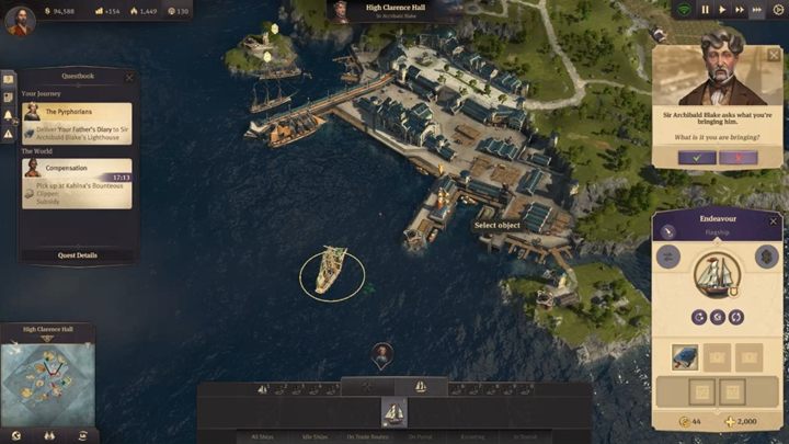 Pick up the item left by the destroyed ship - Anno 1800: Chapter 2 - A Sign of Fire Walkthrough - Campaign - Anno 1800 Game Guide