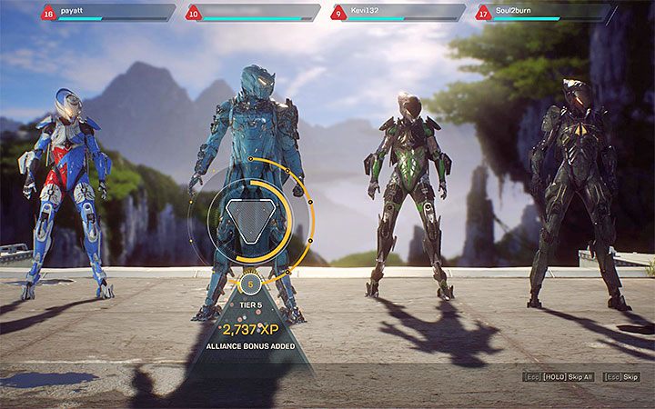Every Alliance can reach new Tiers - you need to collect XP - What is the Alliance and how to reach new levels in Anthem? - FAQ - Anthem Guide