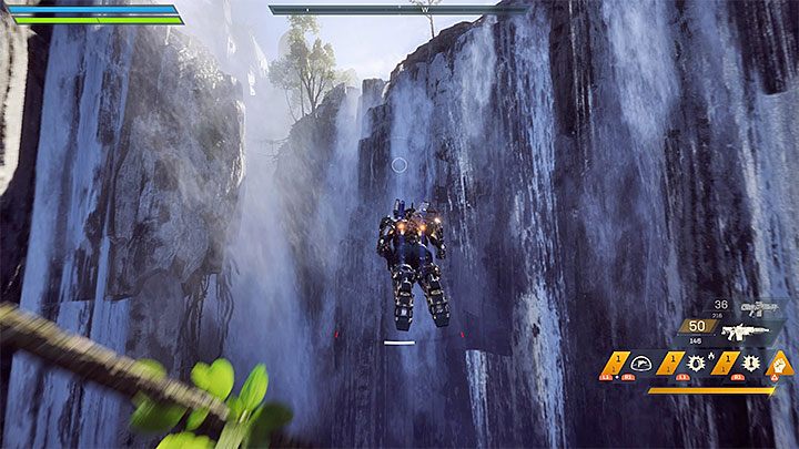 The third method allows you to cool down thrusters immediately - you have to fly through a waterfall - How to extend the flight time in Anthem? - Javelin Classes - Anthem Guide