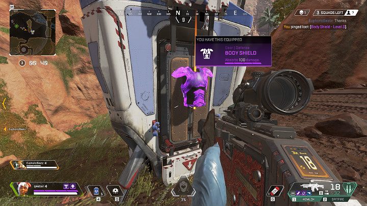Epic armor is the third level of armor, characteristic for its purple color - What are the types of armor in Apex Legends? - FAQ - Apex Legends Guide