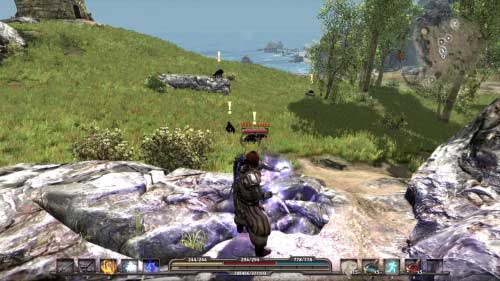 Near the main path you will find farm which is belonging to Armin (M1, 2) - On Behalf of the King - Walkthrough - Arcania: Fall of Setarrif - Game Guide and Walkthrough