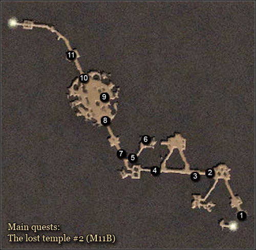 2 - Maps | The Lost Temple Main Quests - The Lost Temple - Arcania: Gothic 4 Game Guide