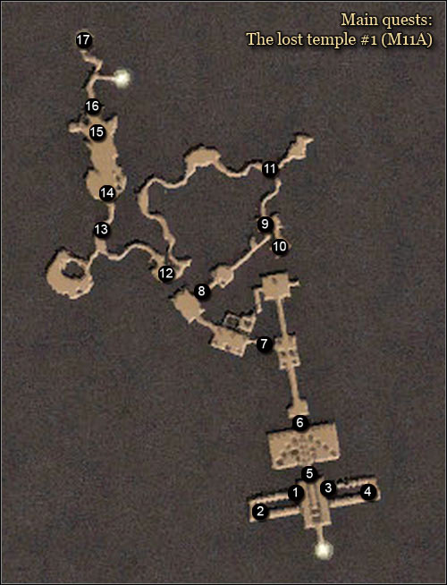 1 - Maps | The Lost Temple Main Quests - The Lost Temple - Arcania: Gothic 4 Game Guide