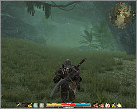 Further in the jungle you will have to fight with some wild scavengers and ancient scavengers #1 - Quests - p. 1 | The Black Gorges and the Jungle Main Quests - The Black Gorges and the Jungle - Arcania: Gothic 4 Game Guide