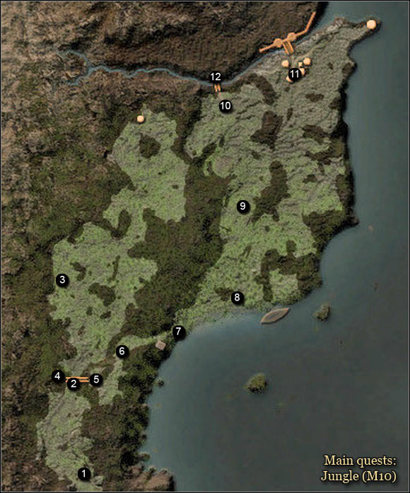 3 - Maps | The Black Gorges and the Jungle Main Quests - The Black Gorges and the Jungle - Arcania: Gothic 4 Game Guide