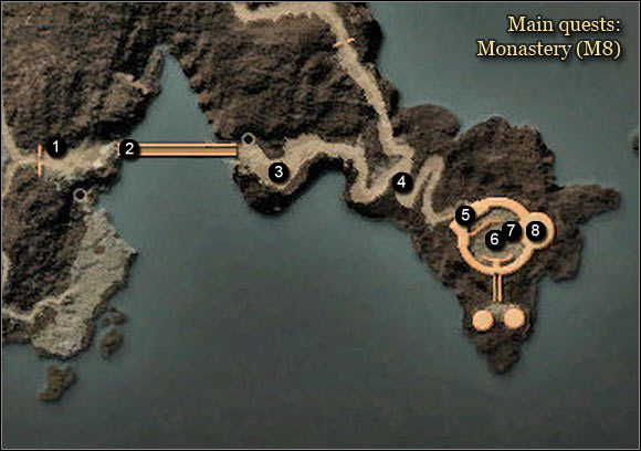 1 - Map | Monastery Main Quests - Monastery - Arcania: Gothic 4 Game Guide