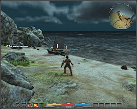 Go north-east and use the road leading to the shore #1 - Quests - p. 2 | Prologue - Prologue - Arcania: Gothic 4 Game Guide