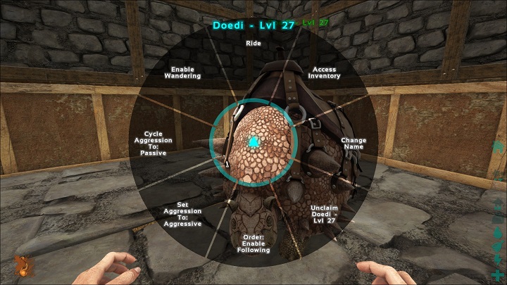 After taming a dinosaur you will gain access to different abilities / activities associated with it - ARK: Taming basics - Taming - ARK Survival Evolved Guide