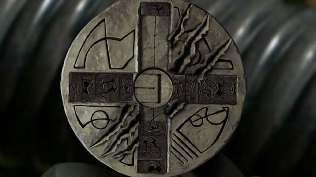 Move two squares from the left arm of the cross to the right arm - Opening the towers entrance - Fourth tower - Armikrog - Game Guide and Walkthrough