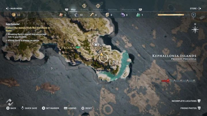 1 - AC Odyssey: Kephallonia Islands, Side Quests - Side Quests - Assassins Creed Odyssey Guide