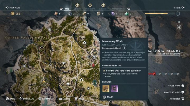 Mission start: Information board near the town of Sami - AC Odyssey: Kephallonia Islands, Side Quests - Side Quests - Assassins Creed Odyssey Guide