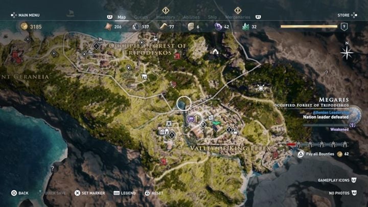 1 - AC Odyssey: Megaris, Side Quests - Side Quests - Assassins Creed Odyssey Guide