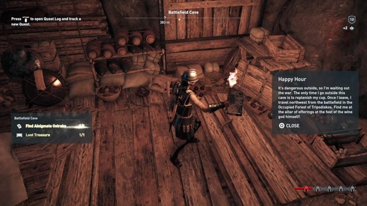 Location of the ostracon: The cave near the battlefield - AC Odyssey: Megaris, Side Quests - Side Quests - Assassins Creed Odyssey Guide