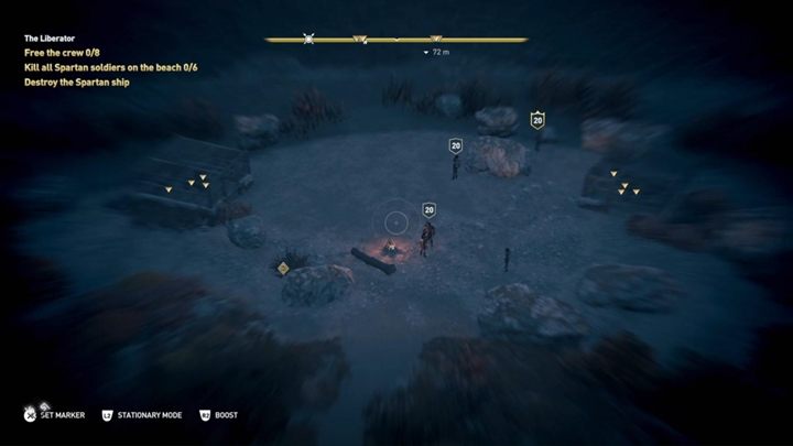 Now, you have to free members of his crew and kill six Spartan soldiers - AC Odyssey: Attika, Side Quests - Side Quests - Assassins Creed Odyssey Guide