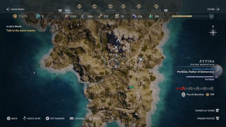 This quest starts: After you complete previous quests and talk to the slave in the south - AC Odyssey: Attika, Side Quests - Side Quests - Assassins Creed Odyssey Guide