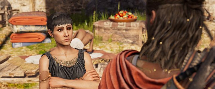 Your candidate for a romance is Odessa (we described it on separate page) - AC Odyssey: Kephallonia Islands Map - tombs, ostracons, documents, secrets - World Atlas - Assassins Creed Odyssey Guide