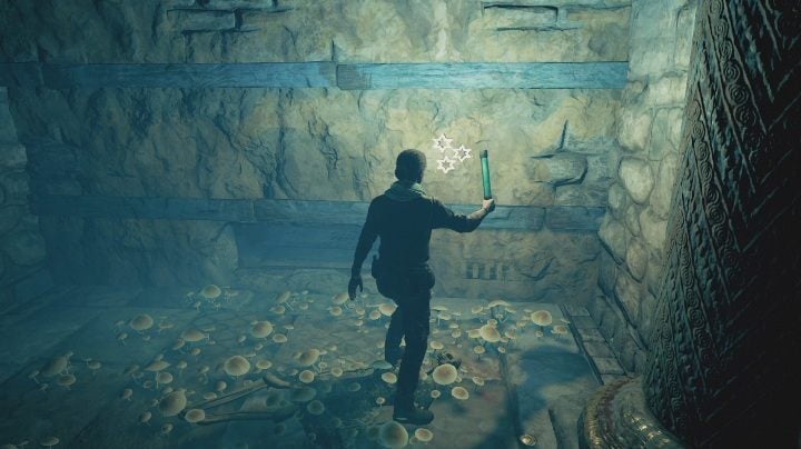 There, on the wall, youll find three white stars - AC Odyssey Fate of Atlantis: Three Symbols Entombed - Prologue - Assassins Creed Odyssey Guide