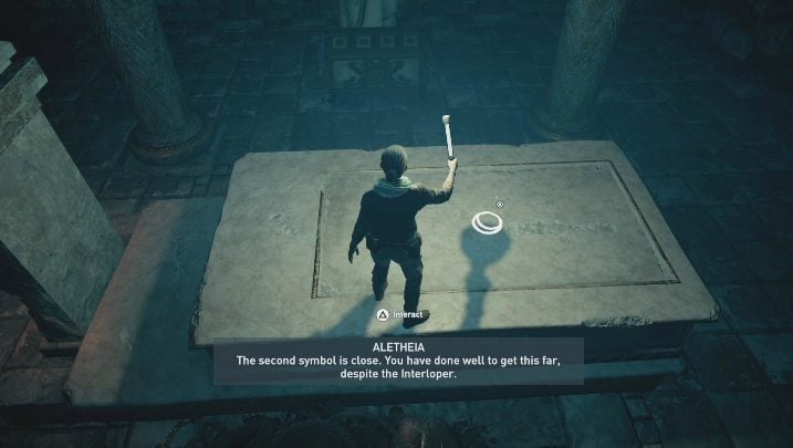 Theres a symbol on one of the tombs - AC Odyssey Fate of Atlantis: Three Symbols Entombed - Prologue - Assassins Creed Odyssey Guide