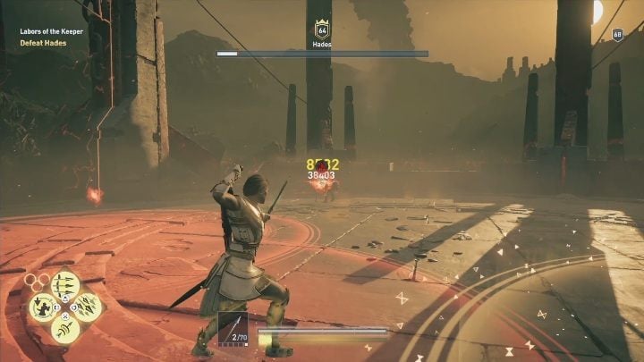 Hades can also shoot fireballs - AC Odyssey Fate of Atlantis: How to beat Hades? - Bosses - Assassins Creed Odyssey Guide