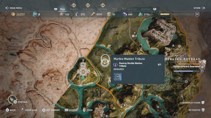 4 - AC Odyssey Fate of Atlantis: Pheraias Retreat, Marble Maiden Tribute - Marble Maiden Tribute - Assassins Creed Odyssey Guide