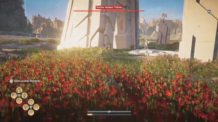 One of Marble Maiden Tributes can be found right next to the border with Asylum - AC Odyssey Fate of Atlantis: Asphodel Fields, Marble Maiden Tribute - Marble Maiden Tribute - Assassins Creed Odyssey Guide