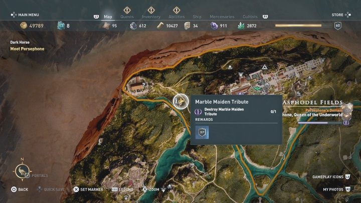 3 - AC Odyssey Fate of Atlantis: Asphodel Fields, Marble Maiden Tribute - Marble Maiden Tribute - Assassins Creed Odyssey Guide
