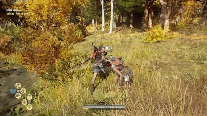 Your next task will be Sharp Lessons mission - AC Odyssey: Thyia - Romance - Romances - Assassins Creed Odyssey Guide