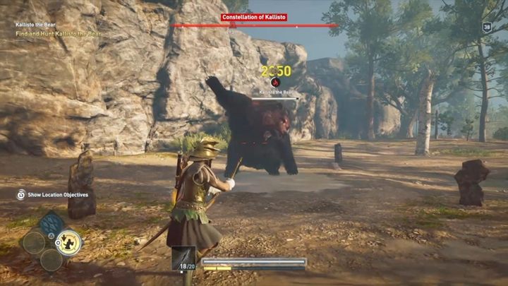 We recommend using a bow - certain abilities, like Devastating Shot aimed at the head, will allow you to deal massive damage - Constellation of Kallisto (Arkadia) - Hunting for Seven Beasts - Hunting for Seven Beasts - Assassins Creed Odyssey Guide