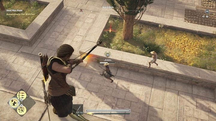 Take the animal pelts to the merchant - AC Odyssey Legacy of the first blade DLC: Order of Hunters - Order of the Ancients - Assassins Creed Odyssey Guide