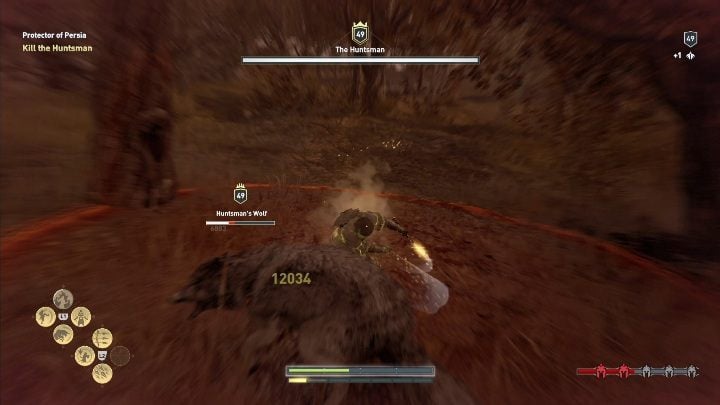 Pactyas the Huntsman can disappear and throw smoke grenades - AC Odyssey Legacy of the first blade DLC: Order of Hunters - Order of the Ancients - Assassins Creed Odyssey Guide