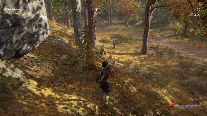 Walkthrough: Talk to the woman when shes released from enemy hands - AC Odyssey Legacy of the first blade: Side Quests - Episode 1 - Side Quests - Assassins Creed Odyssey Guide