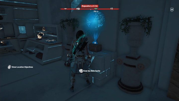 A small room is at the end of the location - AC Odyssey Fate of Atlantis: Repository of Iris, Archives - Archives - Assassins Creed Odyssey Guide