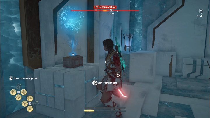 The chest is at the bottom of the location - AC Odyssey Fate of Atlantis: The Consus Archive - Archives - Assassins Creed Odyssey Guide