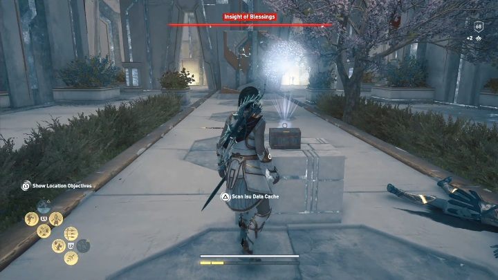 A chest with knowledge points is in the middle of the room - AC Odyssey Fate of Atlantis: Insight of Blessings, Perception of Hermes - Perception of Hermes - Assassins Creed Odyssey Guide