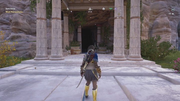 To get access to the interior of this area, you need to find a cave entrance - AC Odyssey Fate of Atlantis: Buried Silence Cave, Perception of Hermes - Perception of Hermes - Assassins Creed Odyssey Guide