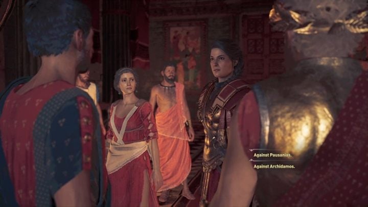 Then you can accuse one of the kings that he is a Cultist of Kosmos - Pausanias is guilty one - AC Odyssey: Important choices in Chapter 7 - Important choices - Assassins Creed Odyssey Guide