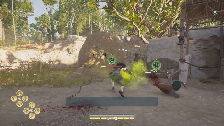 The man will tell you about huge chickens terrorizing the inhabitants - The Image of Faith - Side Quests in Assassins Creed Odyssey - Free DLC Side Quests - Assassins Creed Odyssey Guide