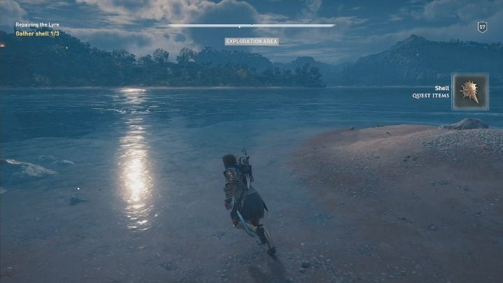 Your next mission is to bring 3 shells - A Poets Legacy - Side Quests in Assassins Creed Odyssey - Free DLC Side Quests - Assassins Creed Odyssey Guide