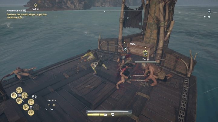 To get medication you have to go to great waters - AC Odyssey Legacy of the first blade: Hunting the Huntsman - Episode 1 - Assassins Creed Odyssey Guide