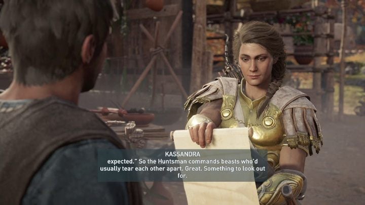 After defeating your opponents, talk to Natakas and go on to the next task - AC Odyssey Legacy of the first blade: Hunting the Huntsman - Episode 1 - Assassins Creed Odyssey Guide