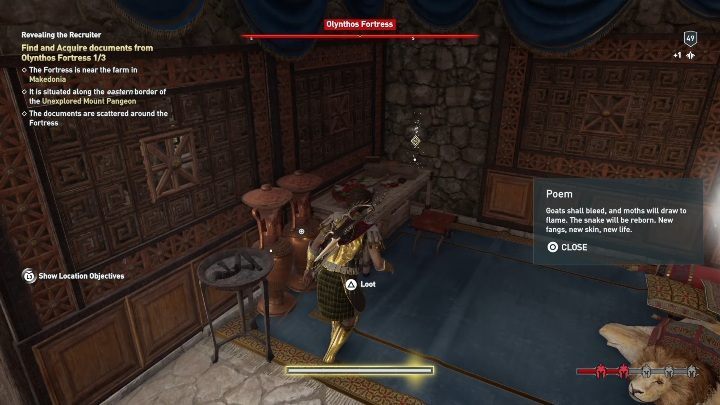 The next document is on the stand - AC Odyssey Legacy of the first blade: Hunting the Huntsman - Episode 1 - Assassins Creed Odyssey Guide