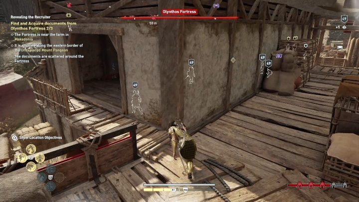 The last document can be found on the floor near the bags - AC Odyssey Legacy of the first blade: Hunting the Huntsman - Episode 1 - Assassins Creed Odyssey Guide