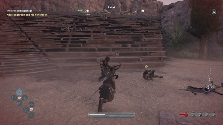 Megakreon will attack you on site - AC Odyssey Legacy of the first blade: Chasing the Storm - Episode 2 - Shadow Heritage - Assassins Creed Odyssey Guide